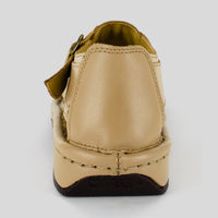 Kgosi : Leather Sandal in Taupe Soft Saddle