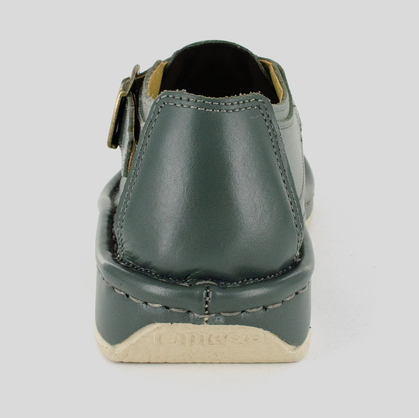 Kgosi : Leather Sandal in Charcoal Grey Soft Saddle