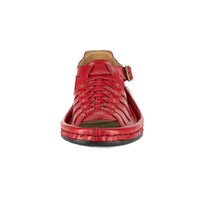 Red sandal on a white background