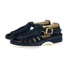 OKOM021 : Leather Sandal in Navy Suede