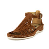 OLOM001 : Leather Sandal in Tan Suede