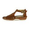 OLOM001 : Leather Sandal in Tan Suede