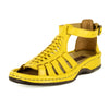 OLOM001 : Leather Sandal in Yellow Soft Saddle