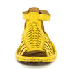 OLOM001 : Leather Sandal in Yellow Soft Saddle