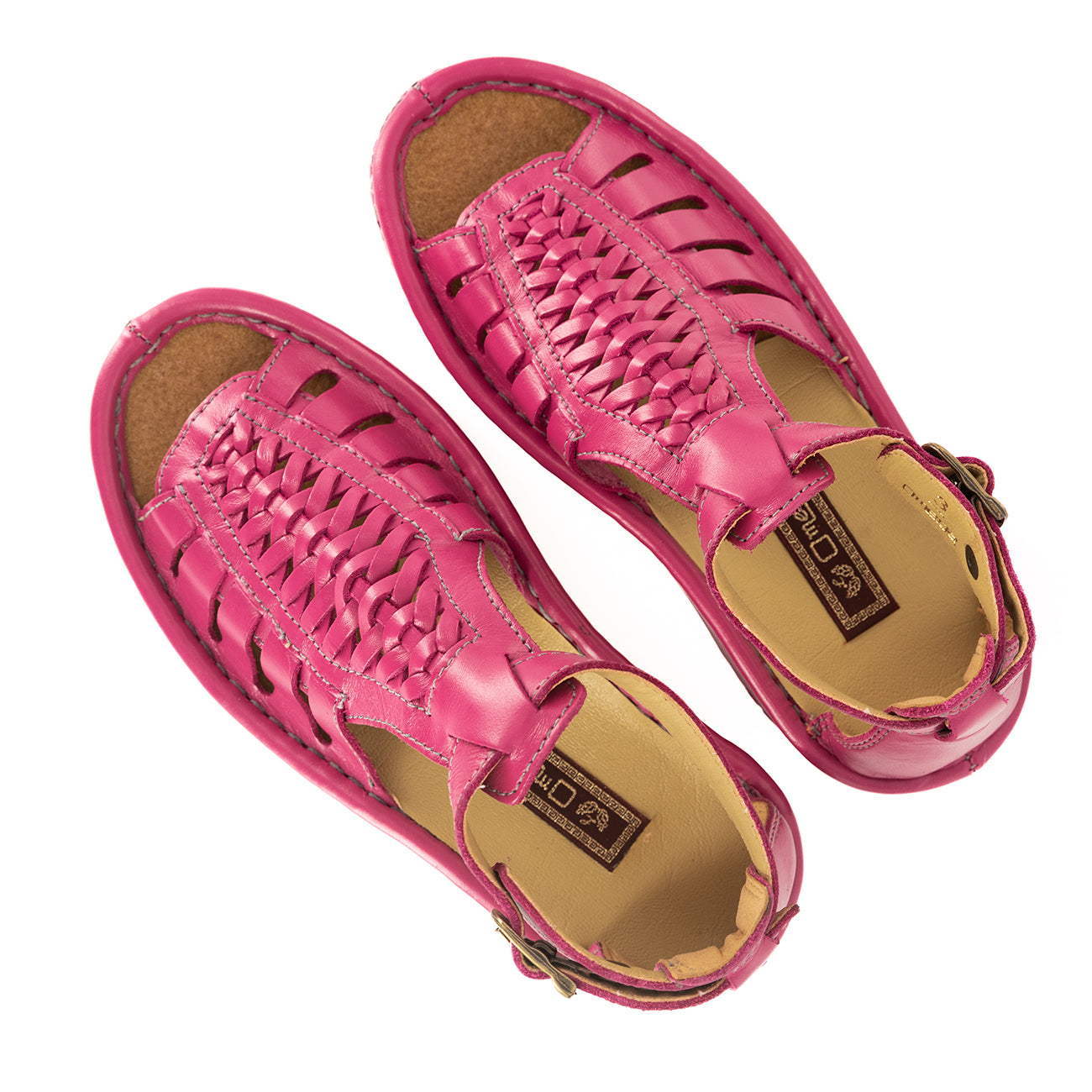 Fassie : Leather Sandal in Aurora Soft Saddle – Omega