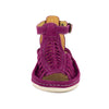 Fassie : Leather Sandal in Cerise Suede