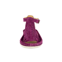 OLOM001 : Leather Sandal in Cerise Suede