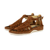 OLOM001 : Leather Sandal in Tan Suede