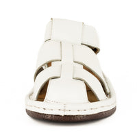 Sjava x Omega Collab : Leather Sandal in White Soft Saddle