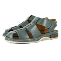 Sjava x Omega Collab : Leather Sandal in Charcoal Grey Soft Saddle