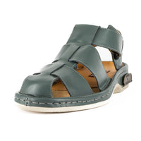 Sjava x Omega Collab : Leather Sandal in Charcoal Grey Soft Saddle