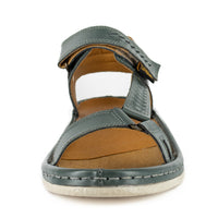 Sjava x Omega Collab : Leather Sandal in Charcoal Grey Soft Saddle