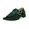 Kgosi : Leather Sandal in Forest Suede