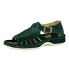Kgosi : Leather Sandal in Forest Suede
