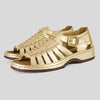 Kgosi : Leather Sandal in Gold Prime Leather