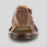 Kgosi : Leather Sandal in Earth Buffalo Leather