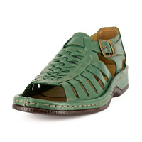 Kgosi : Leather Sandal in Sage Soft Saddle