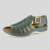 Kgosi : Leather Sandal in Charcoal Grey Soft Saddle