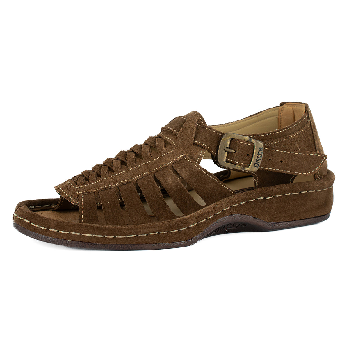 Kgosi : Leather Sandal in Donkey Suede