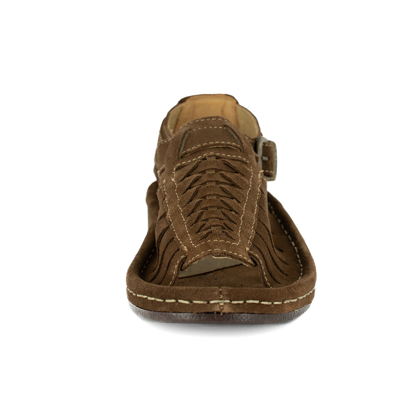 Kgosi : Leather Sandal in Donkey Suede