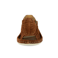 Kgosi : Leather Sandal in Tan Suede