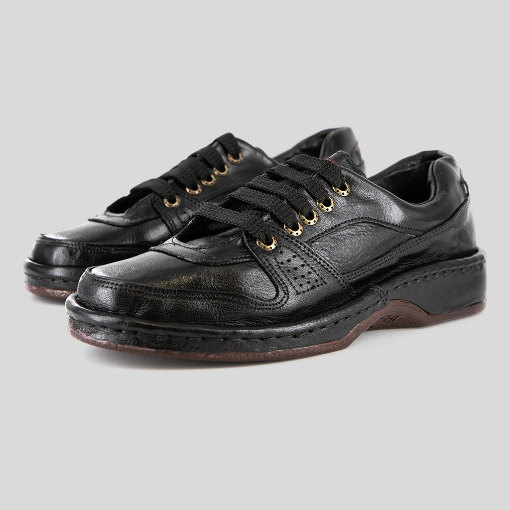 Melisizwe : Leather Shoe in Black Buffalo Leather