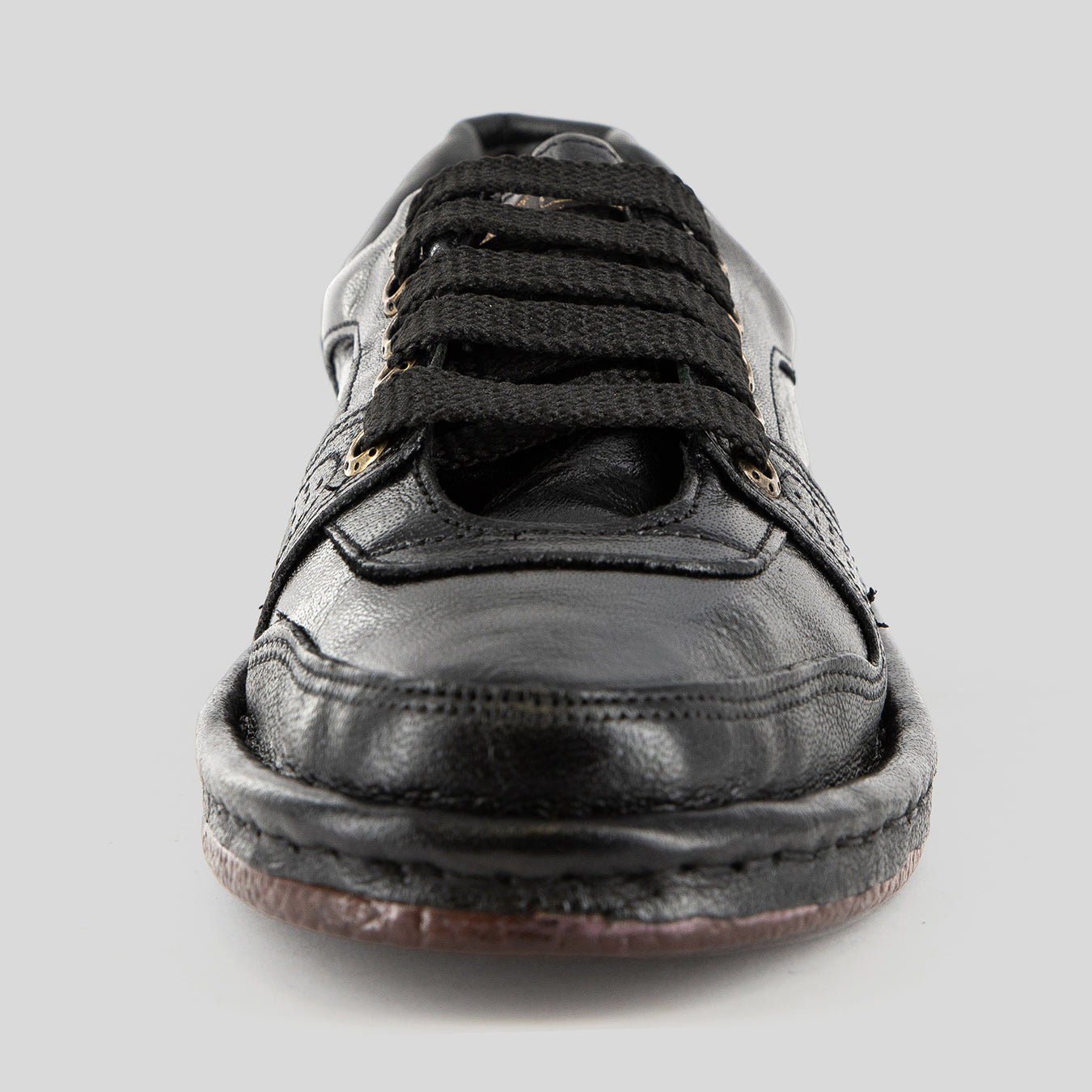 Melisizwe : Leather Shoe in Black Buffalo Leather – Omega