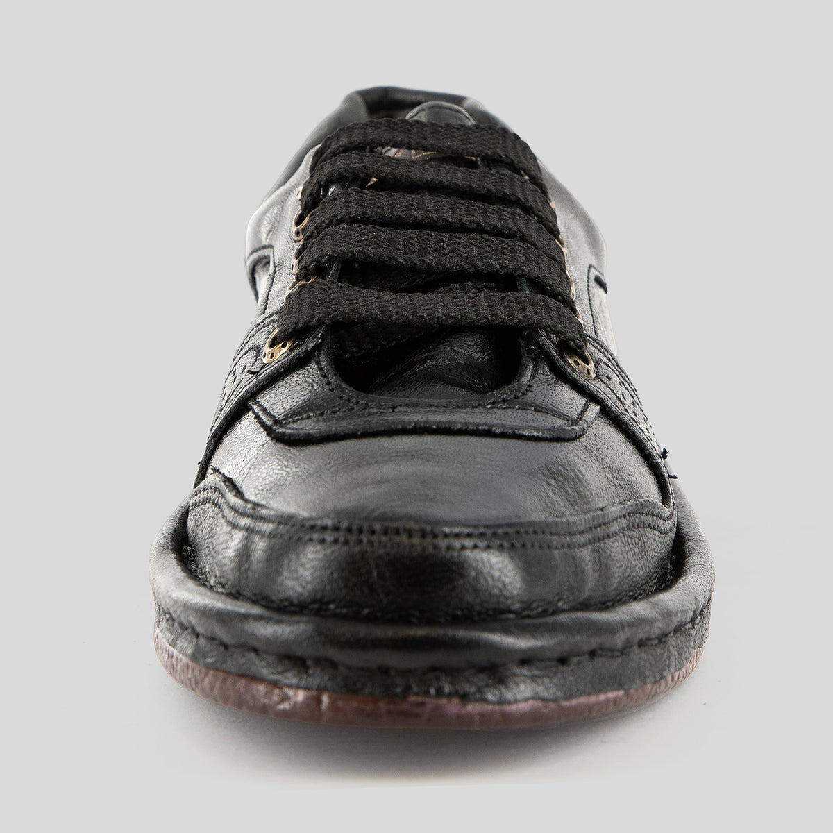 Melisizwe : Leather Shoe in Black Buffalo Leather