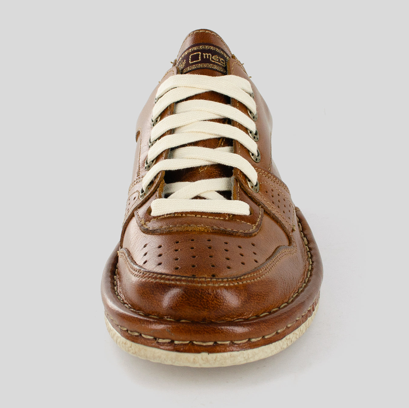 OMOM385 : Leather Shoe in Terracotta Buffalo Leather – Omega