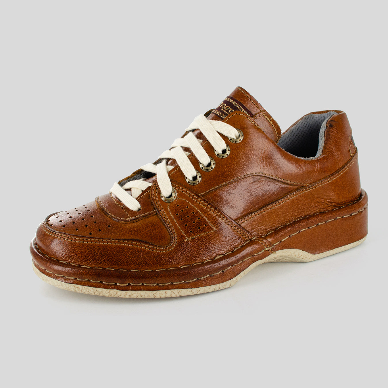 OMOM385 : Leather Shoe in Terracotta Buffalo Leather – Omega